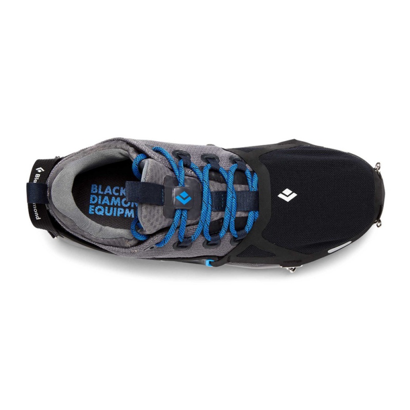 Black Women's Black Diamond Distance Spike Traction Device Approach Shoes | DP349486