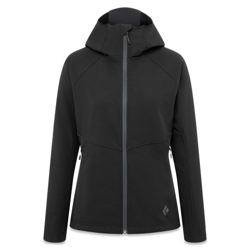 Black Women\'s Black Diamond Element Hoody Jackets | HH163927