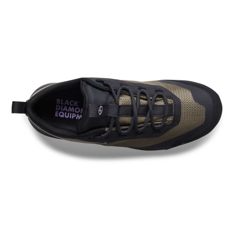 Black Women's Black Diamond Mission Leather Low Waterproof Approach Shoes | GY360502