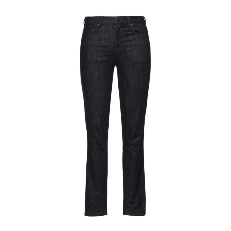 Black Women's Black Diamond Mission Wool Denim Jeans | NI576984