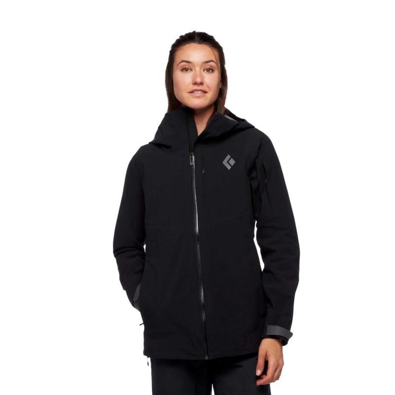 Black Women's Black Diamond Recon Stretch Ski Shell Jackets | DT785307