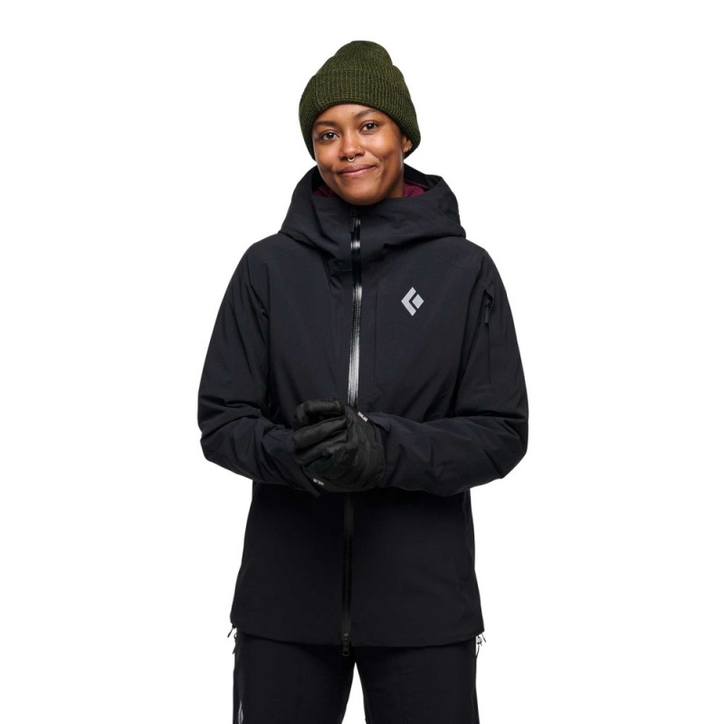 Black Women's Black Diamond Recon Stretch Insulated Shell Jackets | OD518535