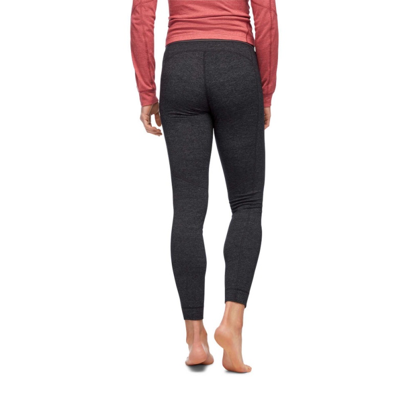 Black Women's Black Diamond Solution 150 Merino Full Length Base Layer Pants | JR240863