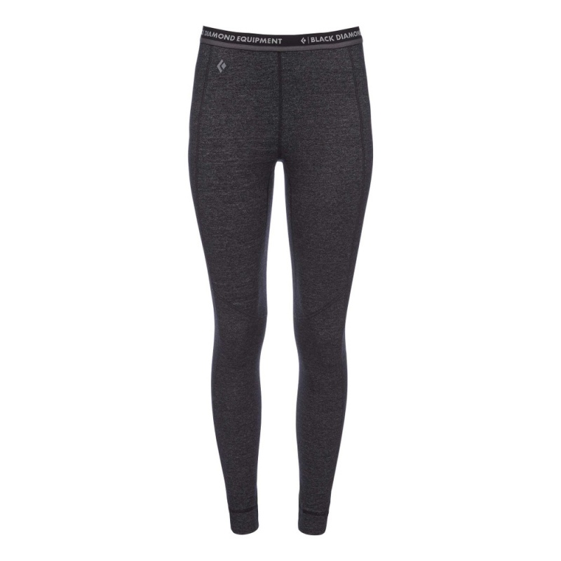 Black Women's Black Diamond Solution 150 Merino Full Length Base Layer Pants | JR240863