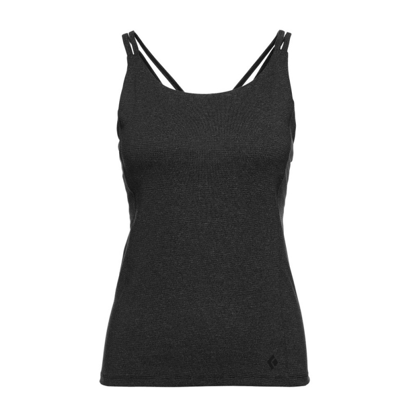 Black Women\'s Black Diamond Talus Tank Top | OG751855