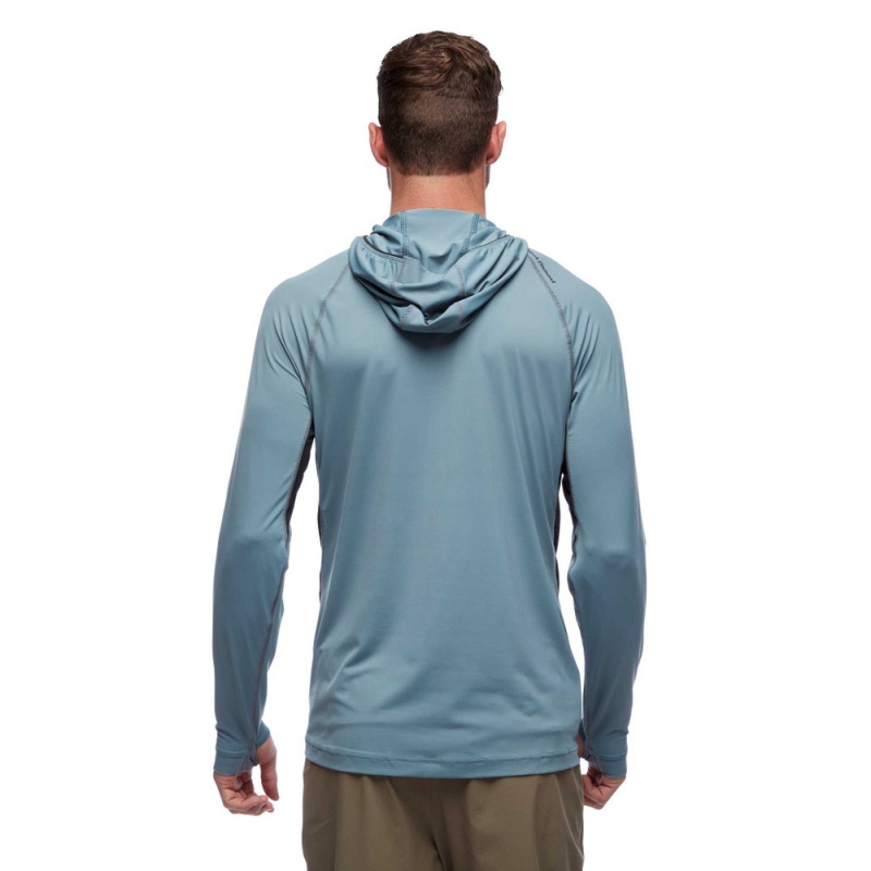 Blue Men's Black Diamond Alpenglow Pro Hoodie | ZO011417