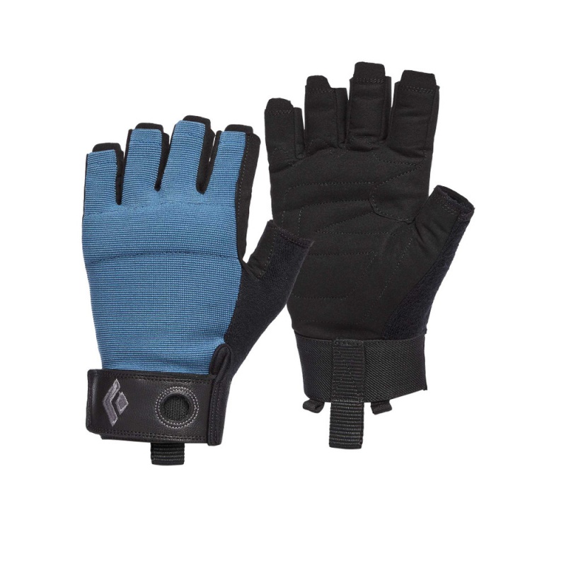 Blue Men\'s Black Diamond Crag Half-Finger Gloves | DZ670719