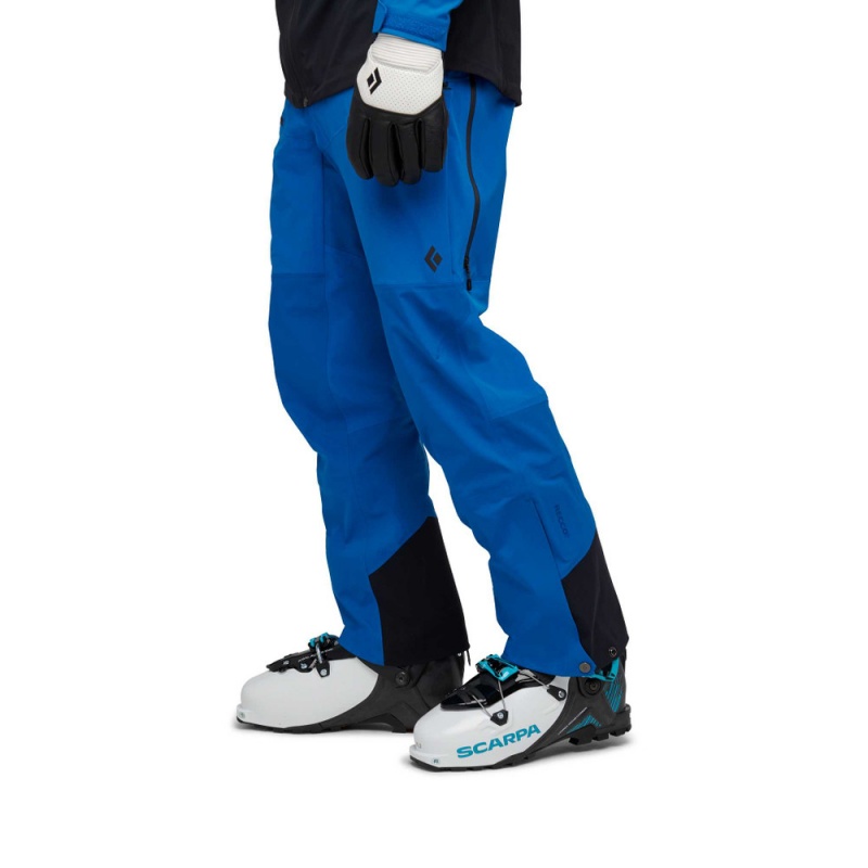 Blue Men's Black Diamond Dawn Patrol Hybrid Pants | UP075768