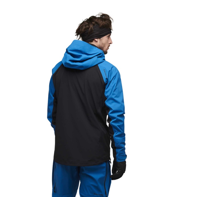 Blue Men's Black Diamond Dawn Patrol Hybrid Shell Jackets | MA980428