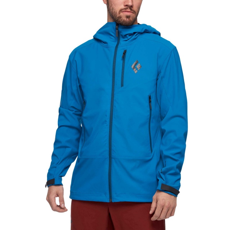 Blue Men's Black Diamond Dawn Patrol Shell Jackets | CH237544