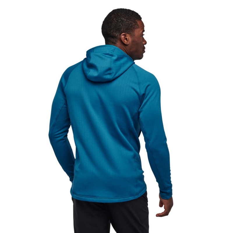 Blue Men's Black Diamond Factor Hoody Jackets | JB106810