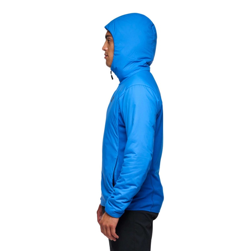 Blue Men's Black Diamond First Light Hybrid Hoody Jackets | QX056614