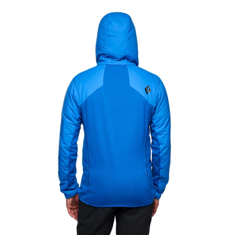 Blue Men's Black Diamond First Light Hybrid Hoody Jackets | QX056614