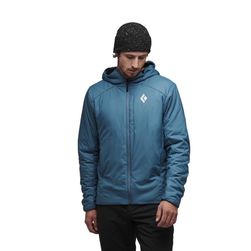 Blue Men's Black Diamond First Light Stretch Hoody Jackets | UF418362