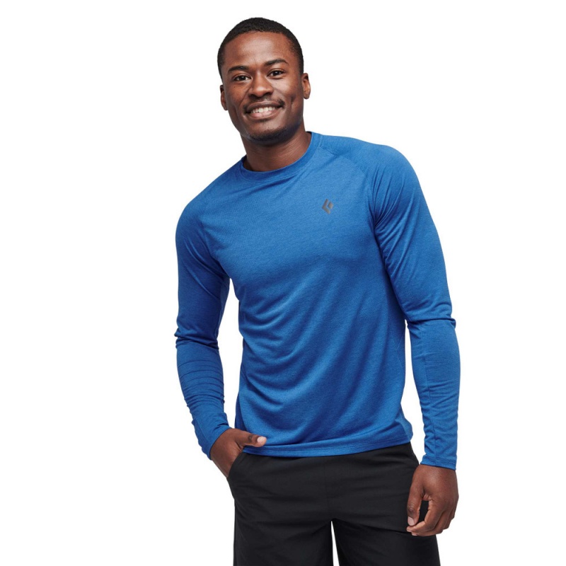 Blue Men's Black Diamond Lightwire Tech Tee Long Sleeve | ZB794884