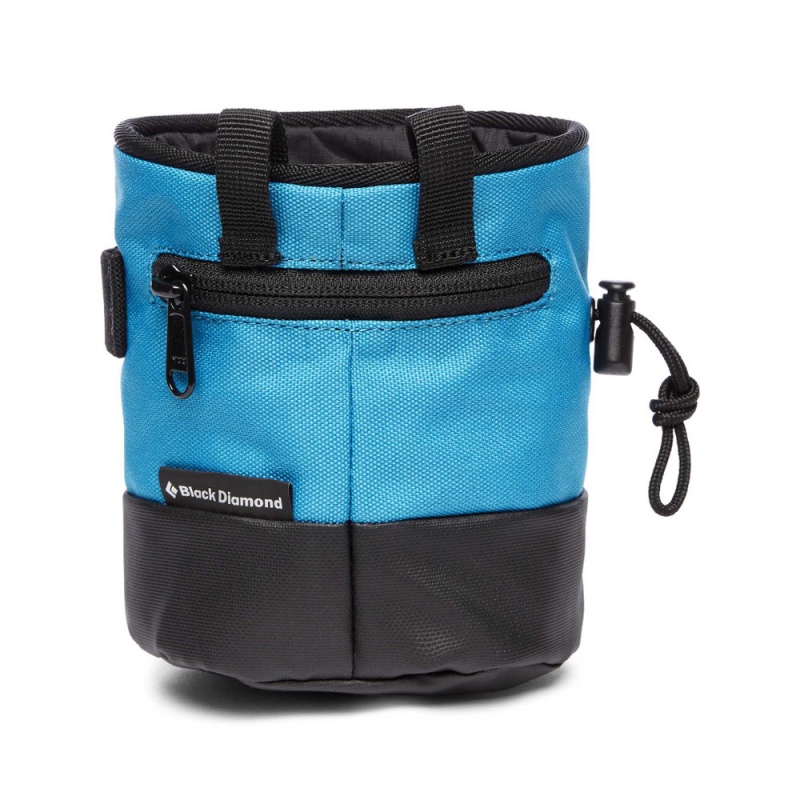 Blue Men's Black Diamond Mojo Zip Chalk Bucket Bags | HI088841