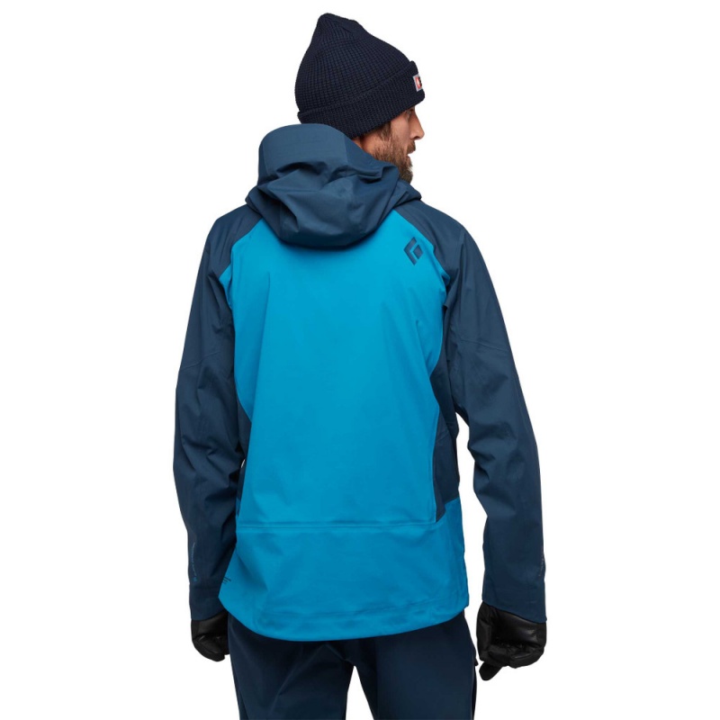 Blue Men's Black Diamond Recon LT Stretch Shell Jackets | XR639084