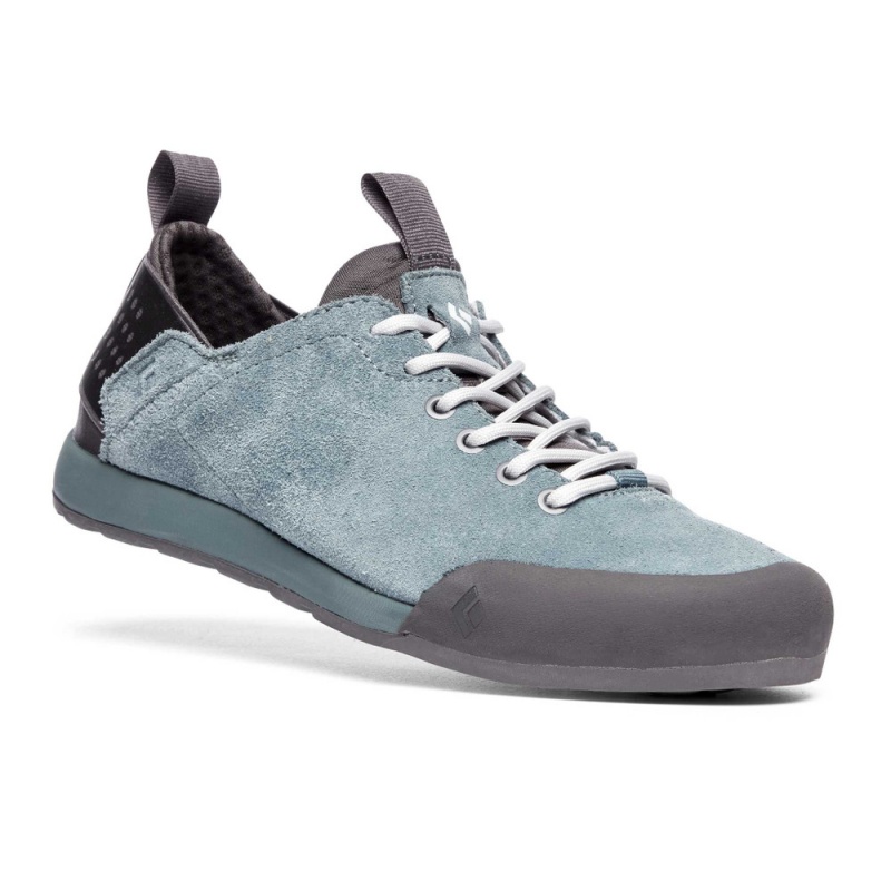 Blue Men's Black Diamond Session Suede Sneakers | OD384535