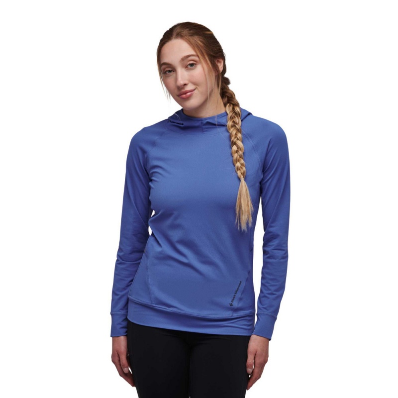 Blue Women's Black Diamond Alpenglow Hoodie | SN427246