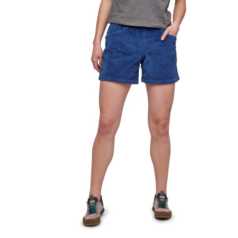 Blue Women's Black Diamond Dirt Bag Shorts | XF334239