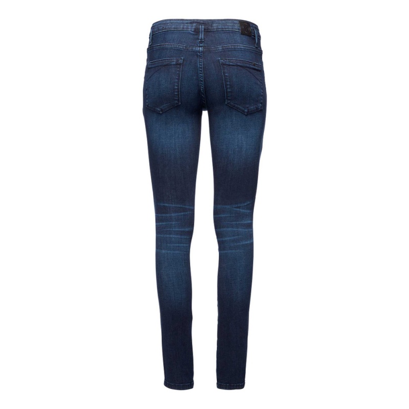 Blue Women's Black Diamond Forged Denim Jeans | YR221045