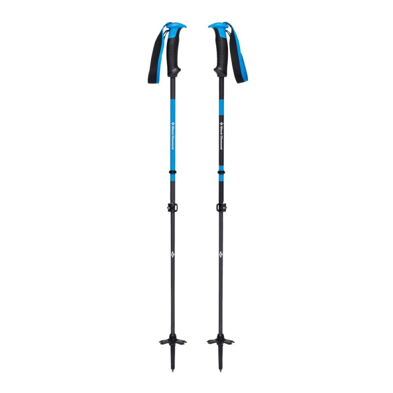 Blue Women's Black Diamond Razor Carbon Pro Ski Poles | OE749581