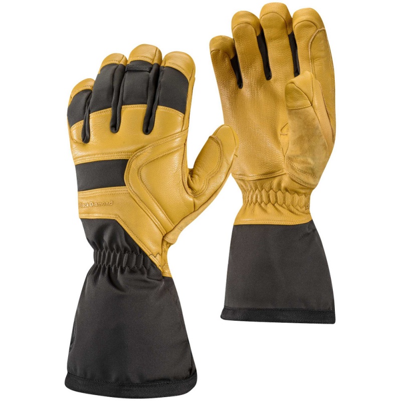 Brown Men\'s Black Diamond Crew Gloves | KF749899