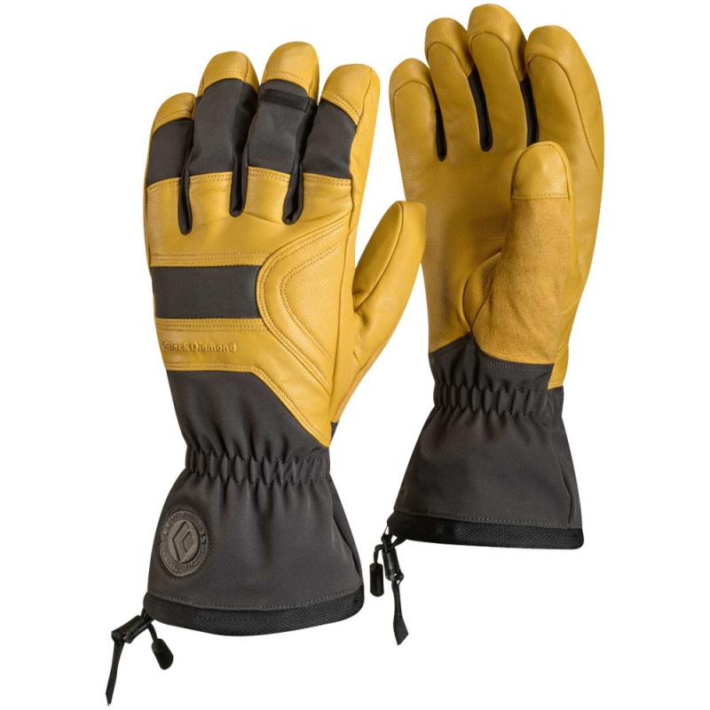 Brown Men\'s Black Diamond Patrol Gloves | NT504552