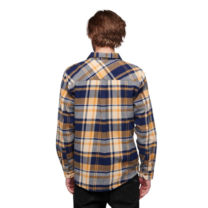 Brown Men's Black Diamond Project Flannel Shirts | GG243434