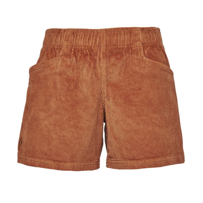 Brown Women\'s Black Diamond Dirt Bag Shorts | OG550413