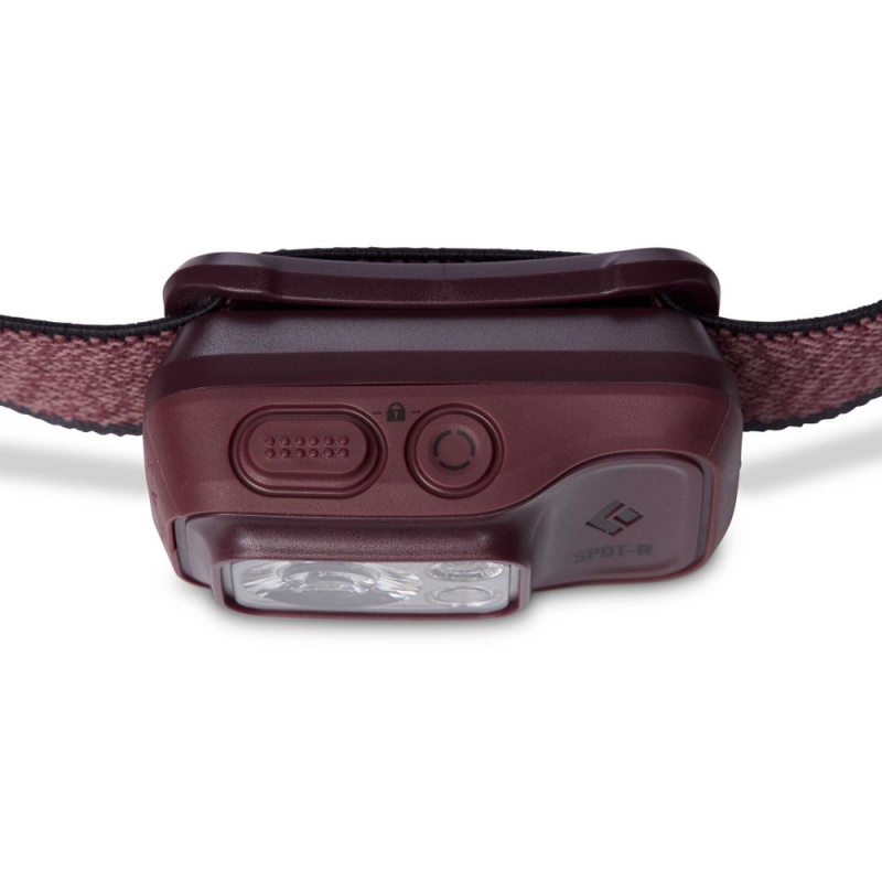 Burgundy Men's Black Diamond Spot 400-R Rechargeable Headlamps | CK347035