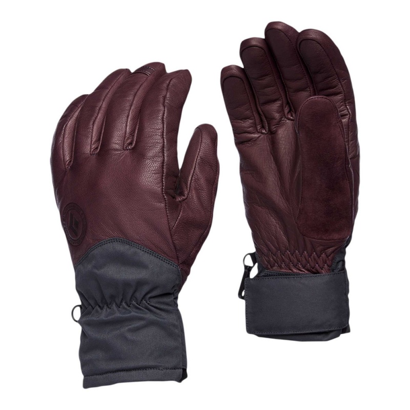 Burgundy Men\'s Black Diamond Tour Gloves | AT011774