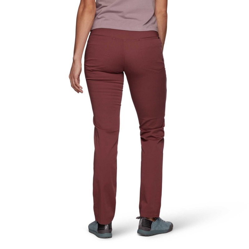 Burgundy Women's Black Diamond Credo Pants | RS890419