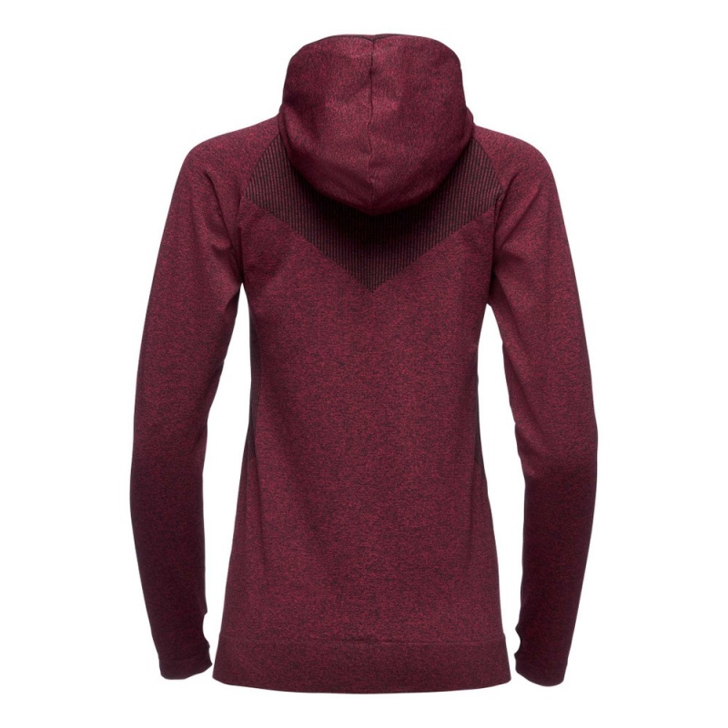 Burgundy Women's Black Diamond Crux Hoodie | BL637839