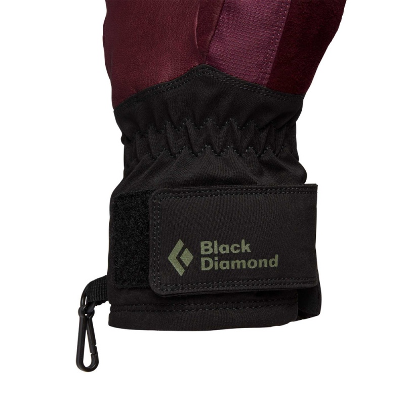 Burgundy Women's Black Diamond Mission Gloves | GW032614