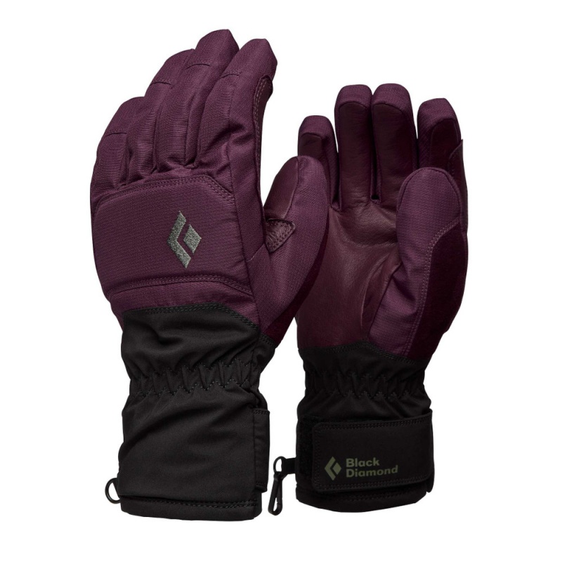 Burgundy Women's Black Diamond Mission Gloves | GW032614