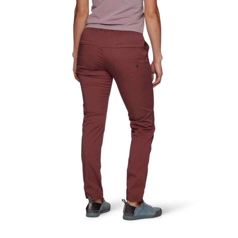 Burgundy Women's Black Diamond Notion Pants | XD821186