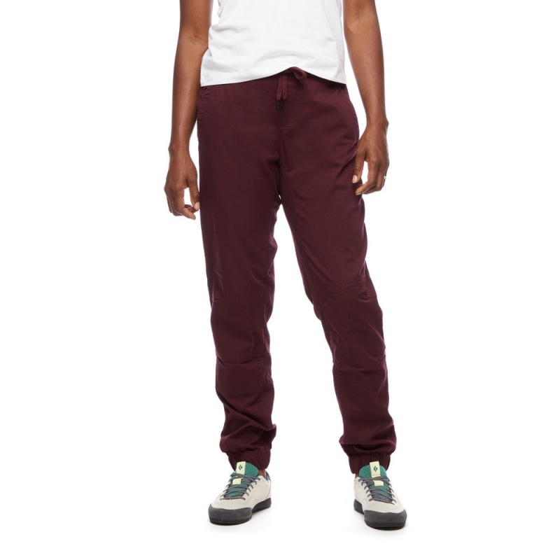 Burgundy Women's Black Diamond Notion Pants | DQ869898