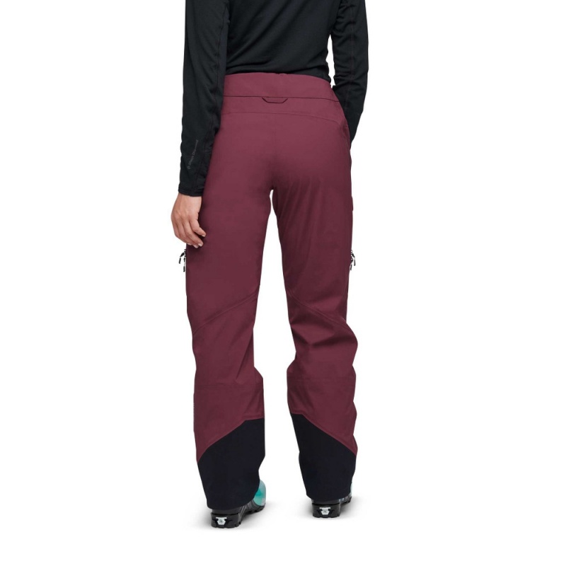 Burgundy Women's Black Diamond Recon LT Pants | FK914560