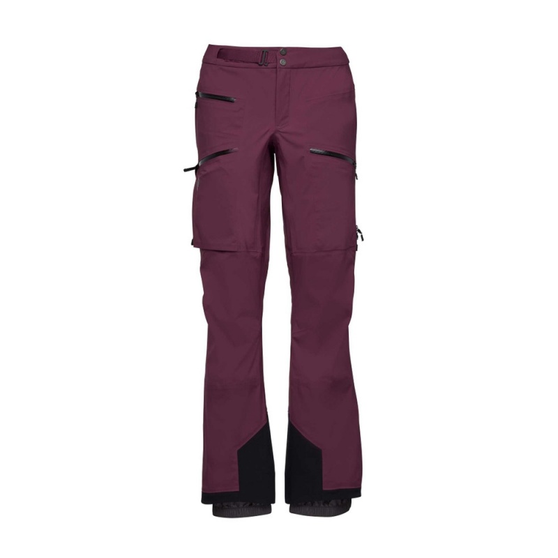 Burgundy Women\'s Black Diamond Recon LT Pants | FK914560