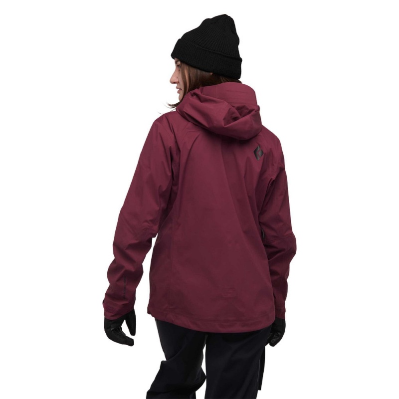 Burgundy Women's Black Diamond Recon LT Shell Jackets | PX480210