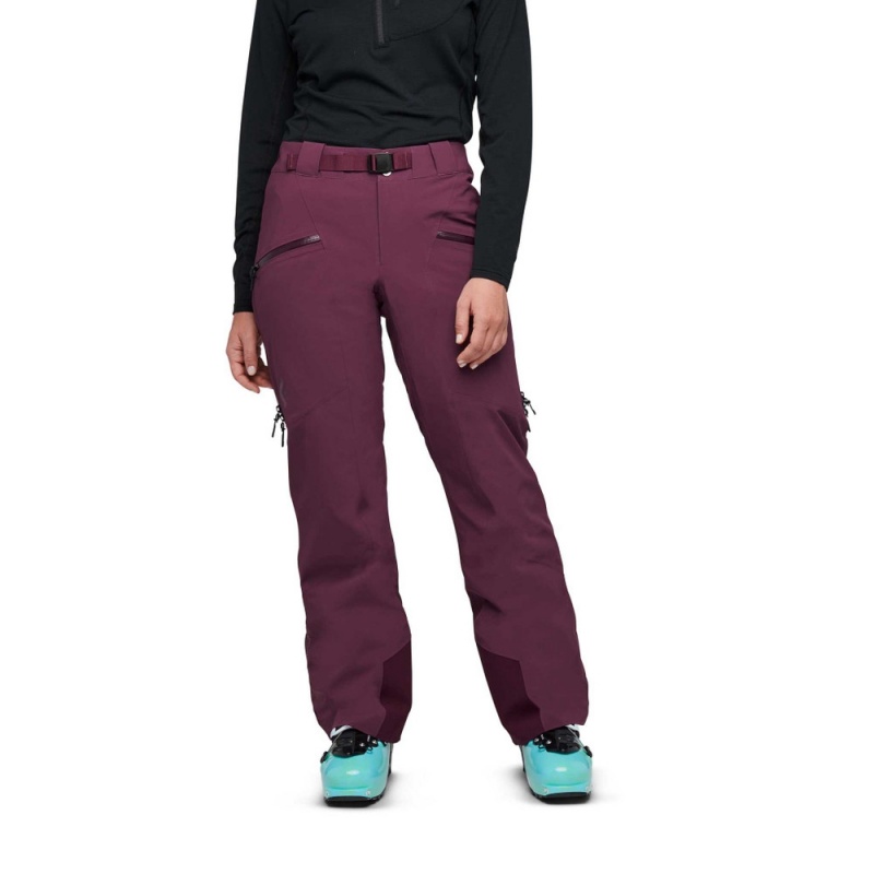 Burgundy Women's Black Diamond Recon Stretch Insulated Pants | DQ816472