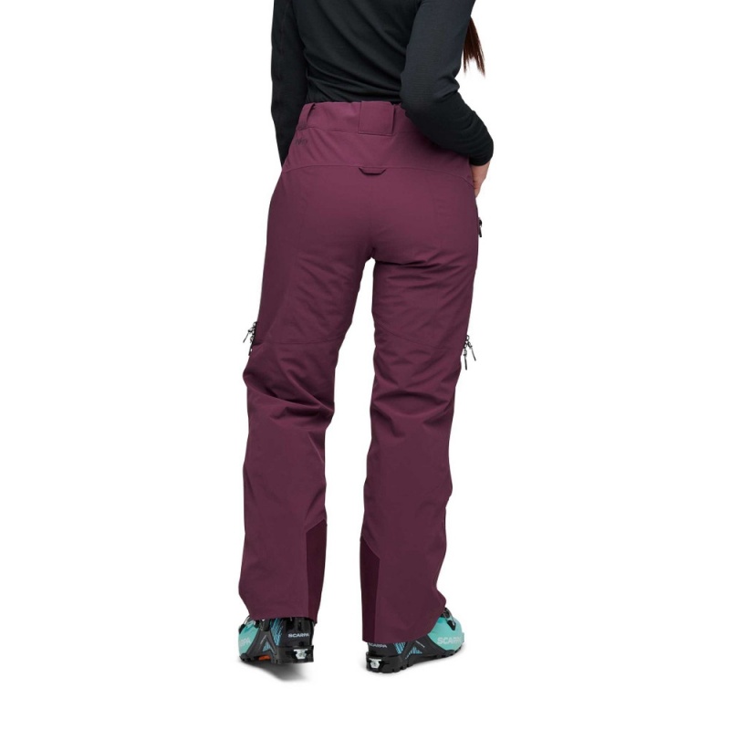 Burgundy Women's Black Diamond Recon Stretch Insulated Pants | DQ816472