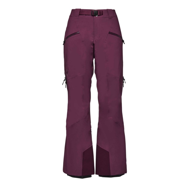 Burgundy Women\'s Black Diamond Recon Stretch Insulated Pants | DQ816472