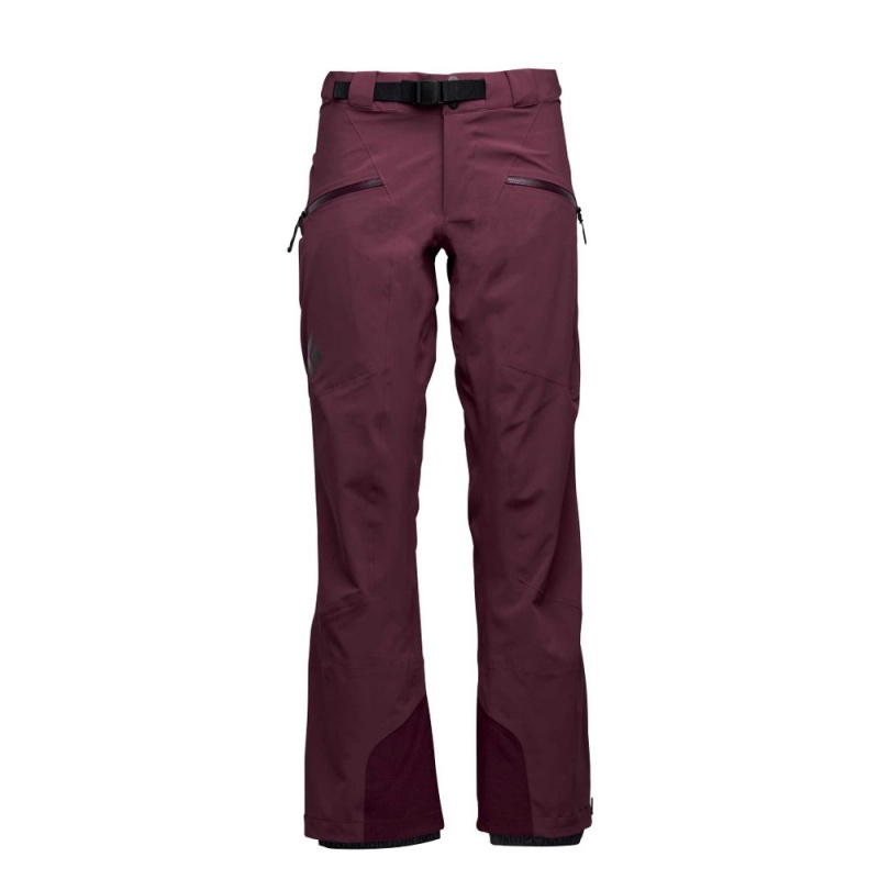 Burgundy Women\'s Black Diamond Recon Stretch Ski Pants | GT618995