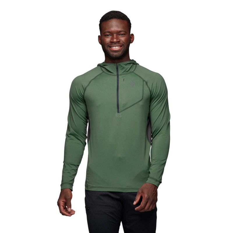 Green Men's Black Diamond Alpenglow Pro Hoodie | AR672503