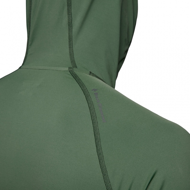 Green Men's Black Diamond Alpenglow Pro Hoodie | AR672503