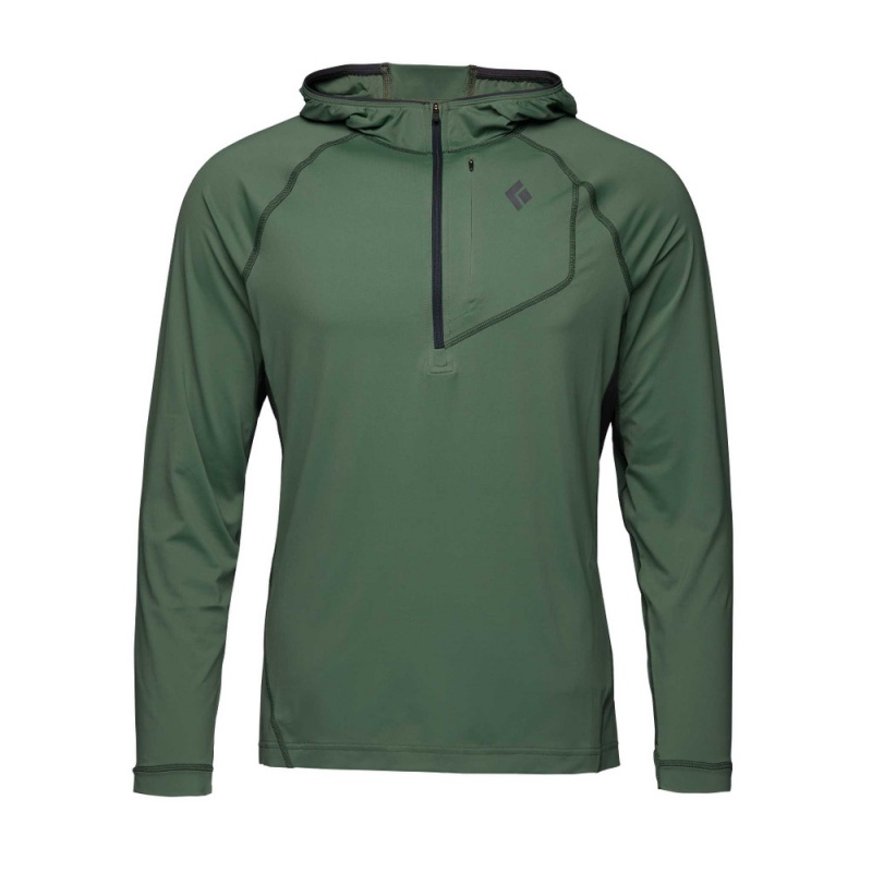 Green Men\'s Black Diamond Alpenglow Pro Hoodie | AR672503