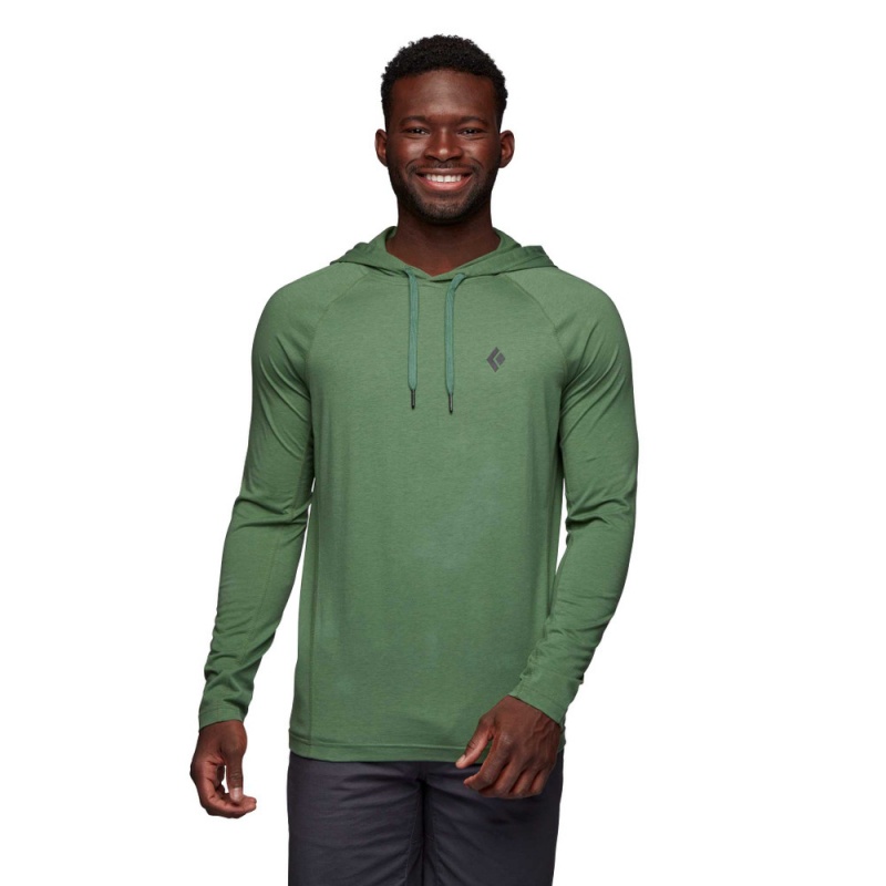 Green Men's Black Diamond Crag Hoodie | MA372039