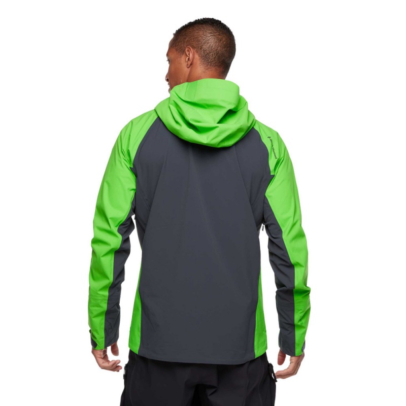 Green Men's Black Diamond Dawn Patrol Hybrid Shell Jackets | BO188285